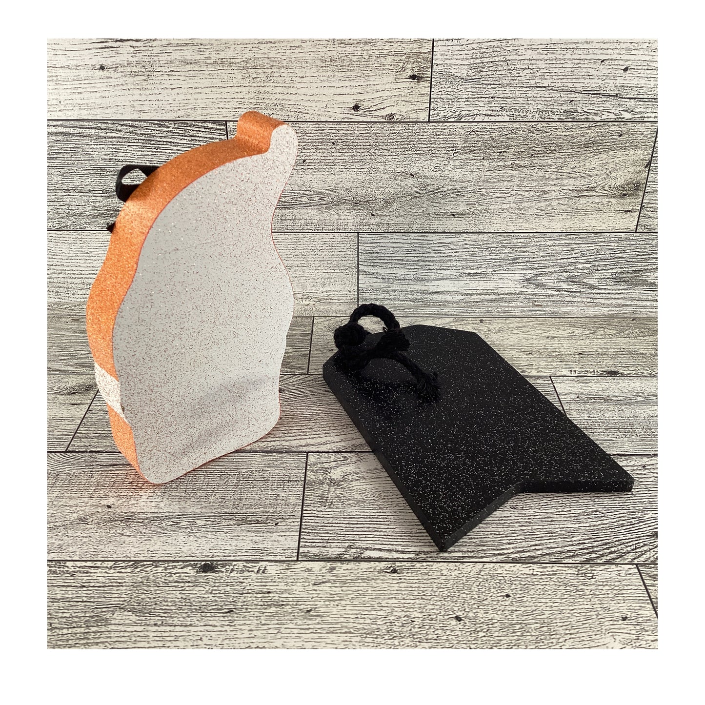 AGD  Halloween Decor - Candy Corn Gnome Sweet Ornament Sign 2pc Set