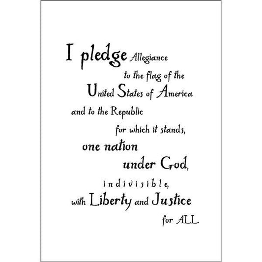 ITT Craft Supply - Pledge Allegiance Poem For A Page Sticker Sheet