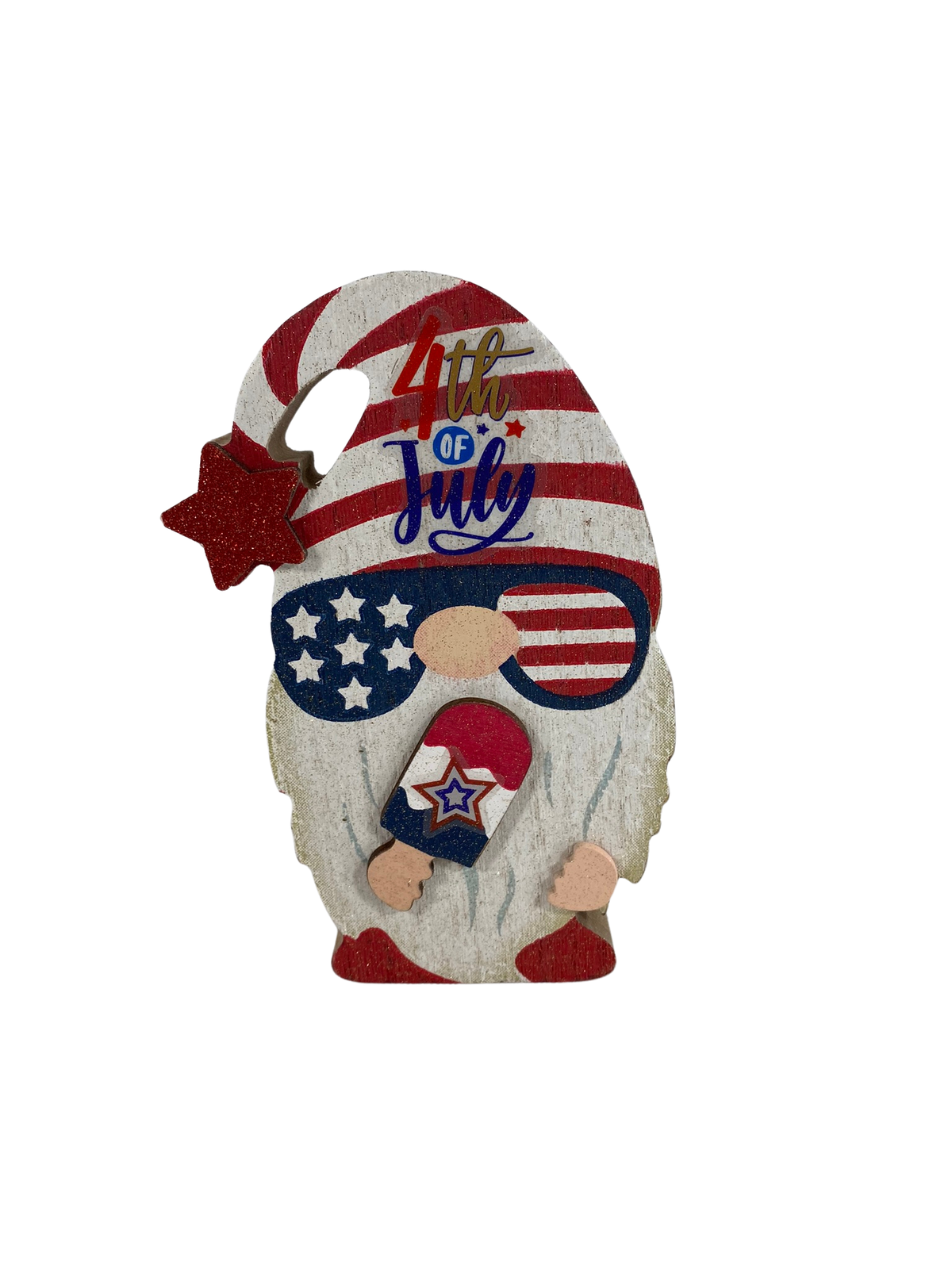 AGD Patriotic Decor - July 4th USA America Chunky Gnomes Sitters 3pc