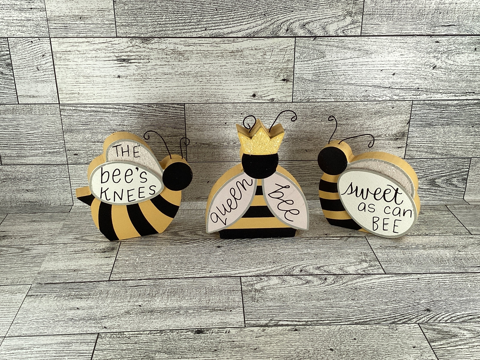 AGD Spring Decor - Summer Bee Theme Tier Tray Decor 4pc Set