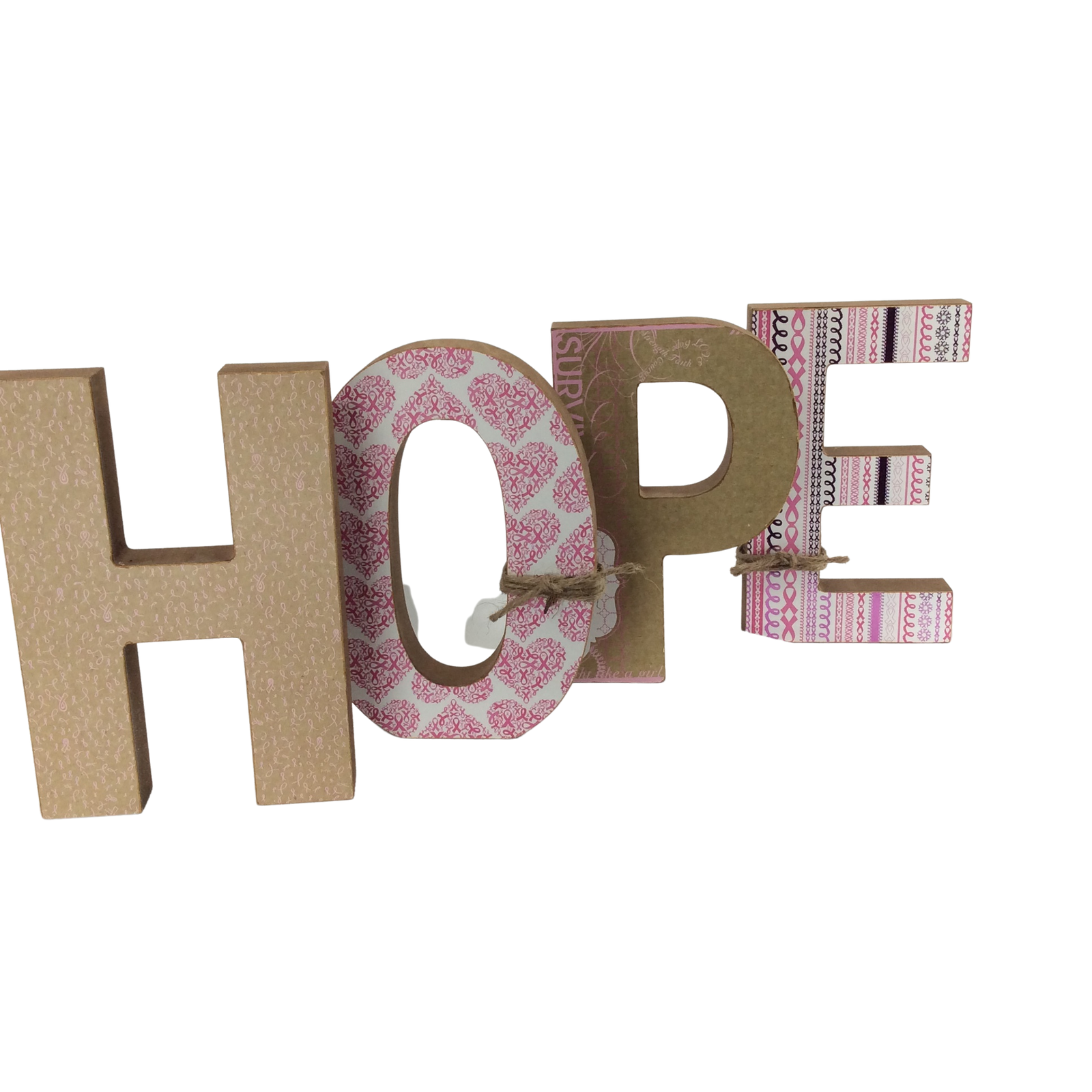 AGD Home Decor - Cancer Support Chunky HOPE Letters Display
