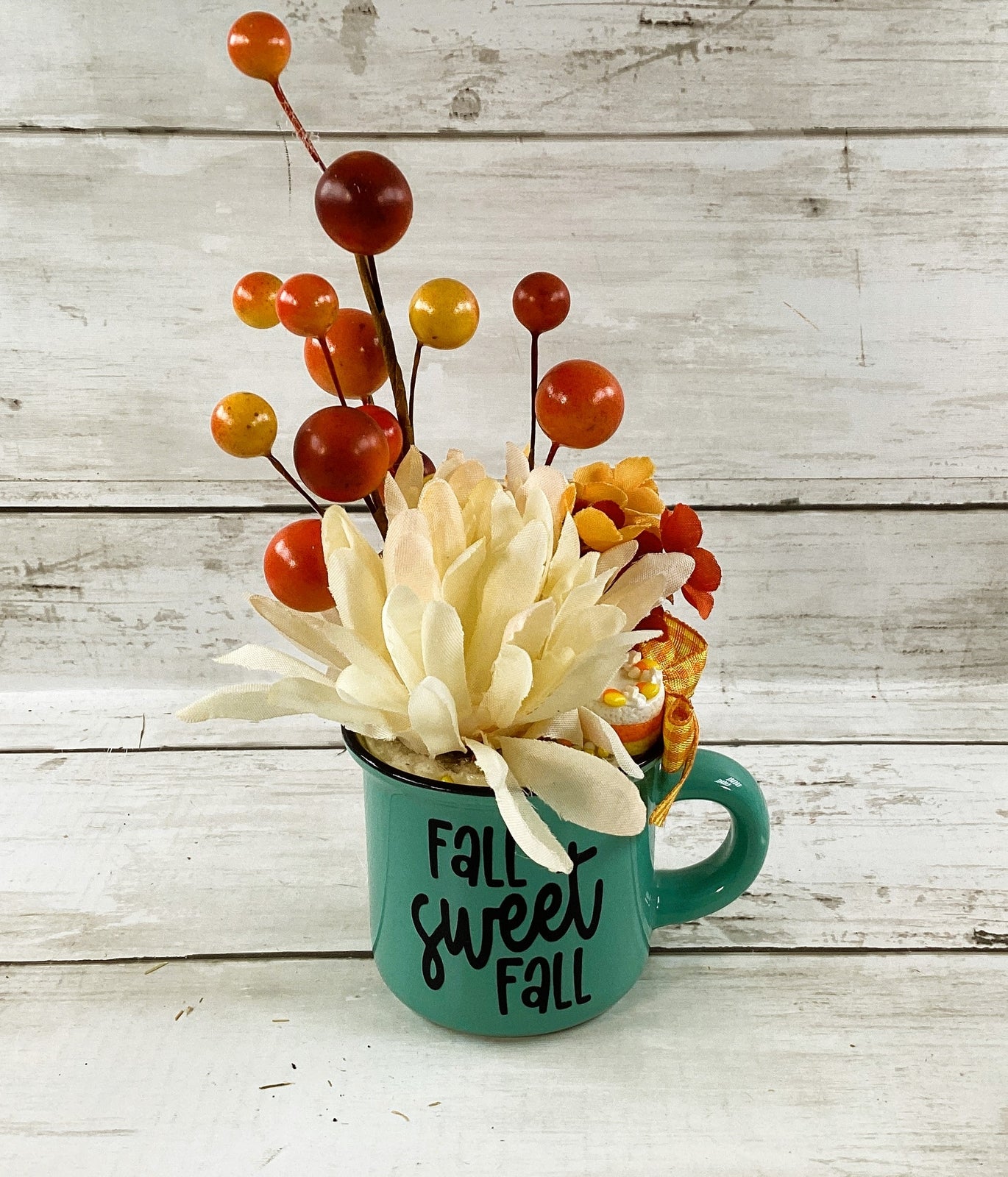 AGD Fall Decor - Sweet Fall Pumpkin Pie Candy Corn Caramel Apple Display