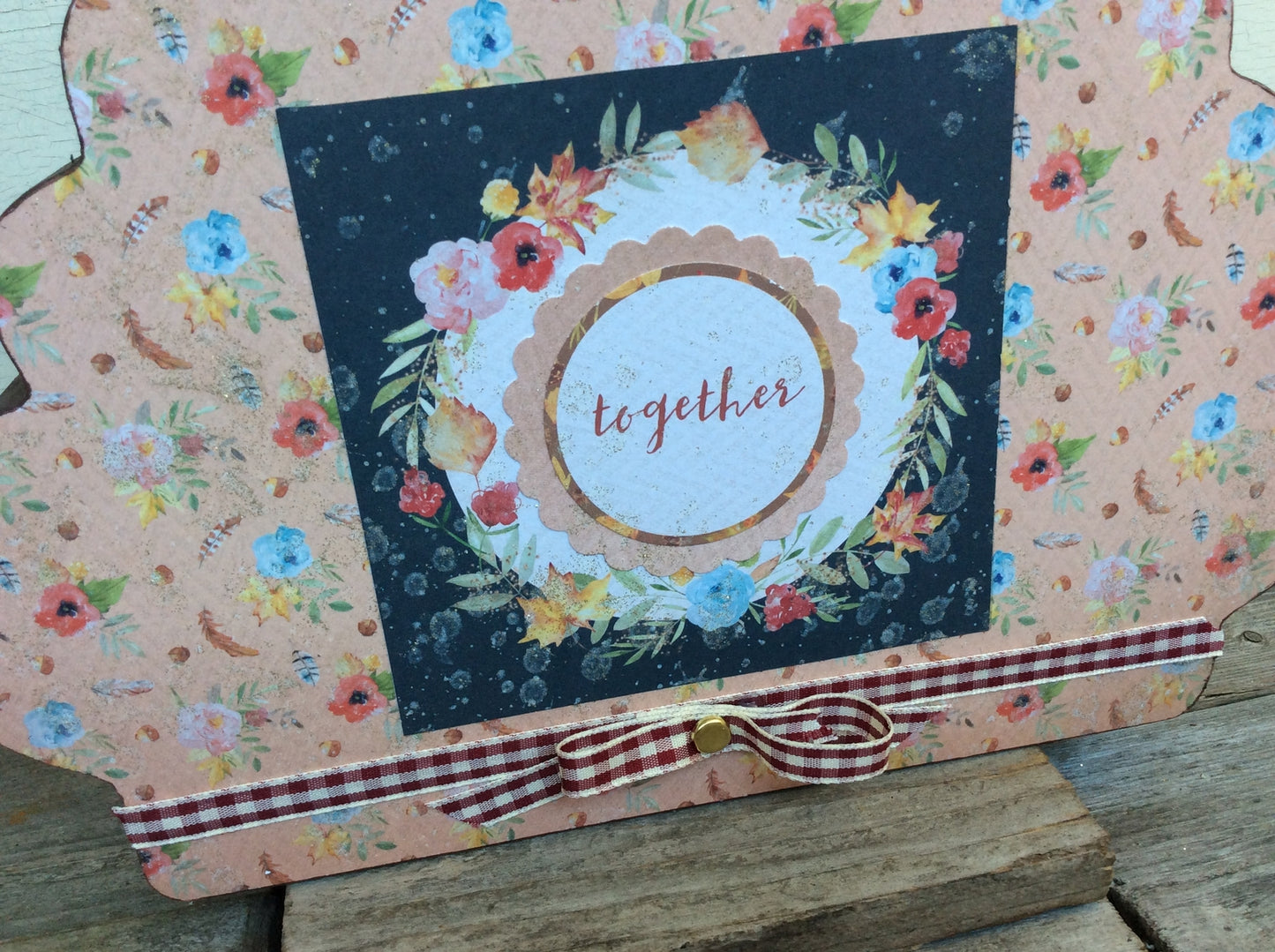 AGD Fall Decor -  Reversible Harvest Give Thanks Chunky Wood Sign