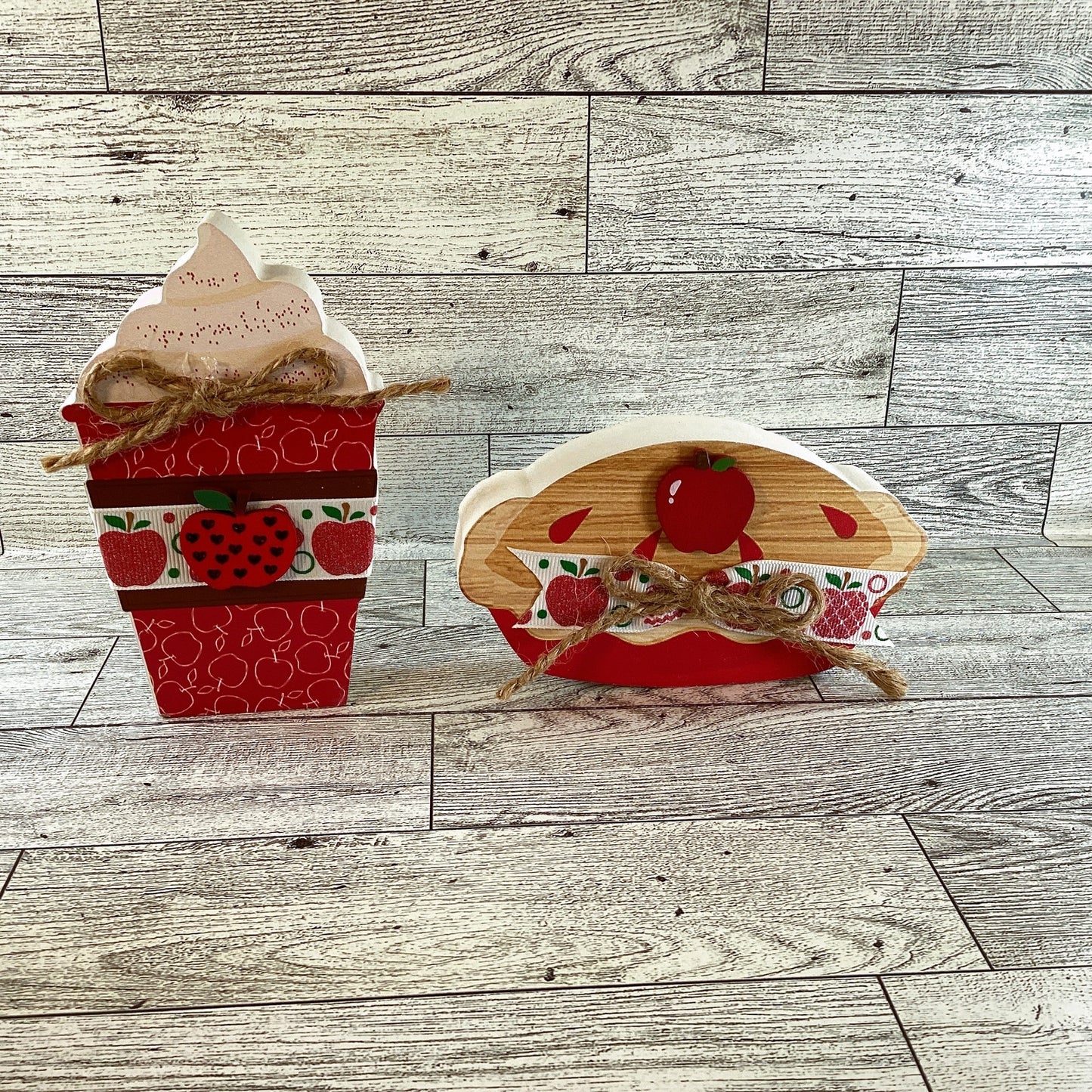 AGD Fall Decor - Chunky Apple Pie Cider Sign Tier Tray 3pc Set