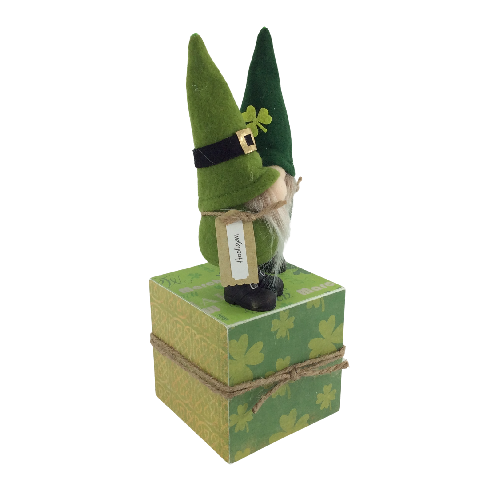 AGD St Patrick Decor - IIrish Leprechaun Hooligan Lucky Charm Gnomes
