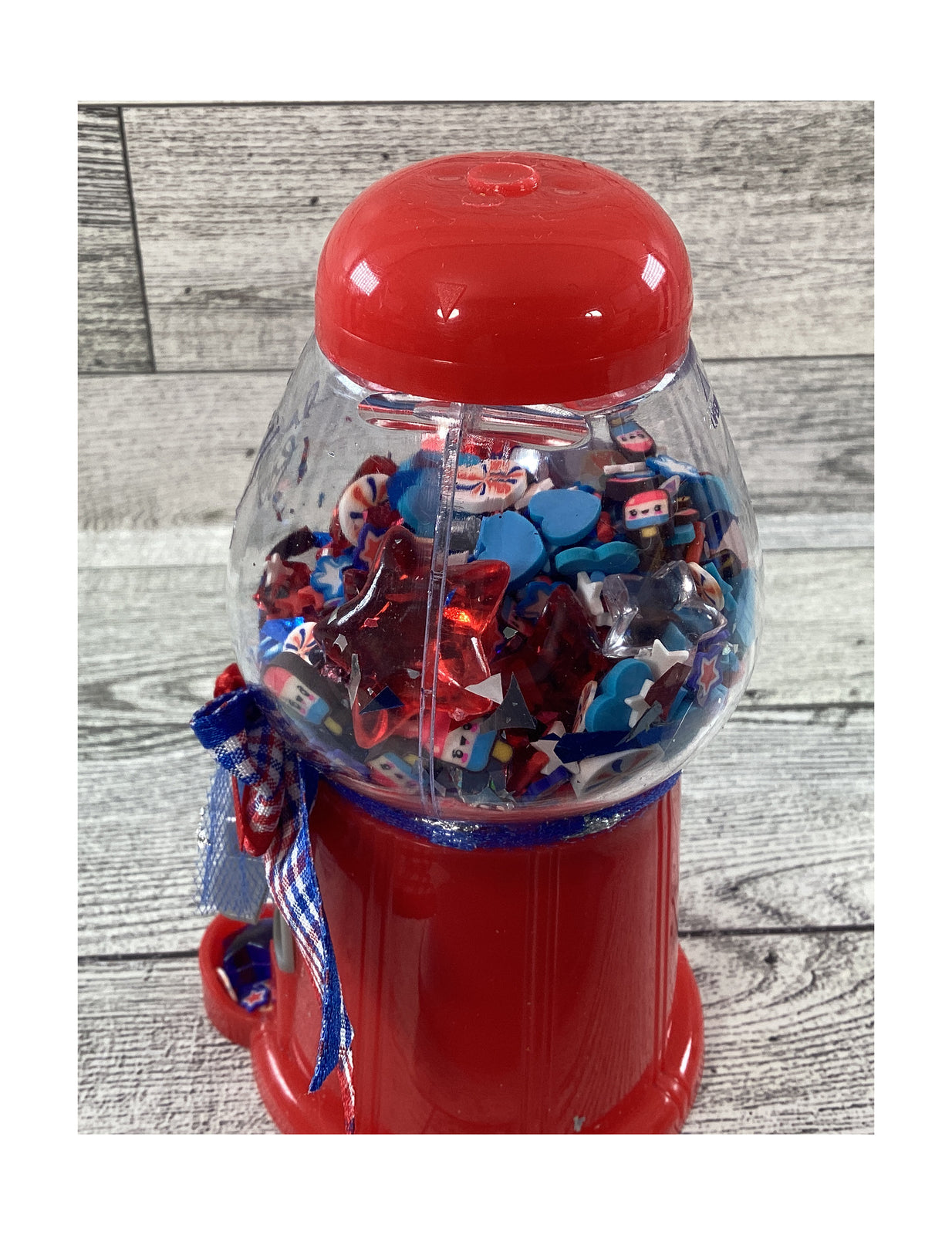 AGD Patriotic Decor - Small Plastic Gumball Shaker Tier Tray Decor