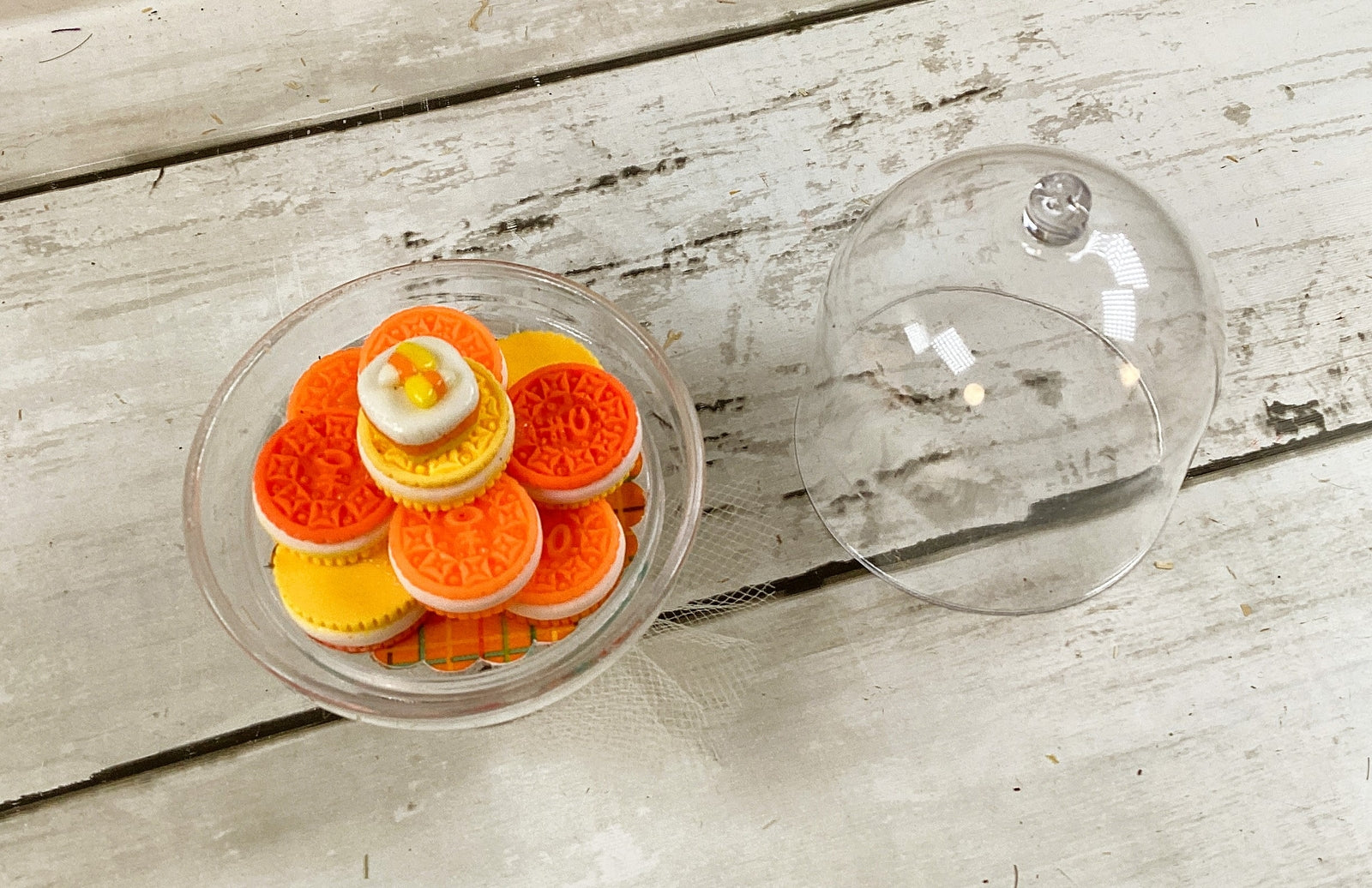 AGD Fall Decor -  Miniature Candy Corn Harvest Cookies Display