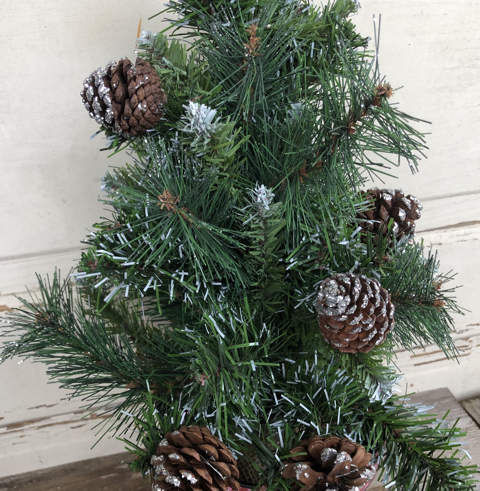 AGD Christmas Decor - Artificial Pine Tree in Puppy Dog Planter