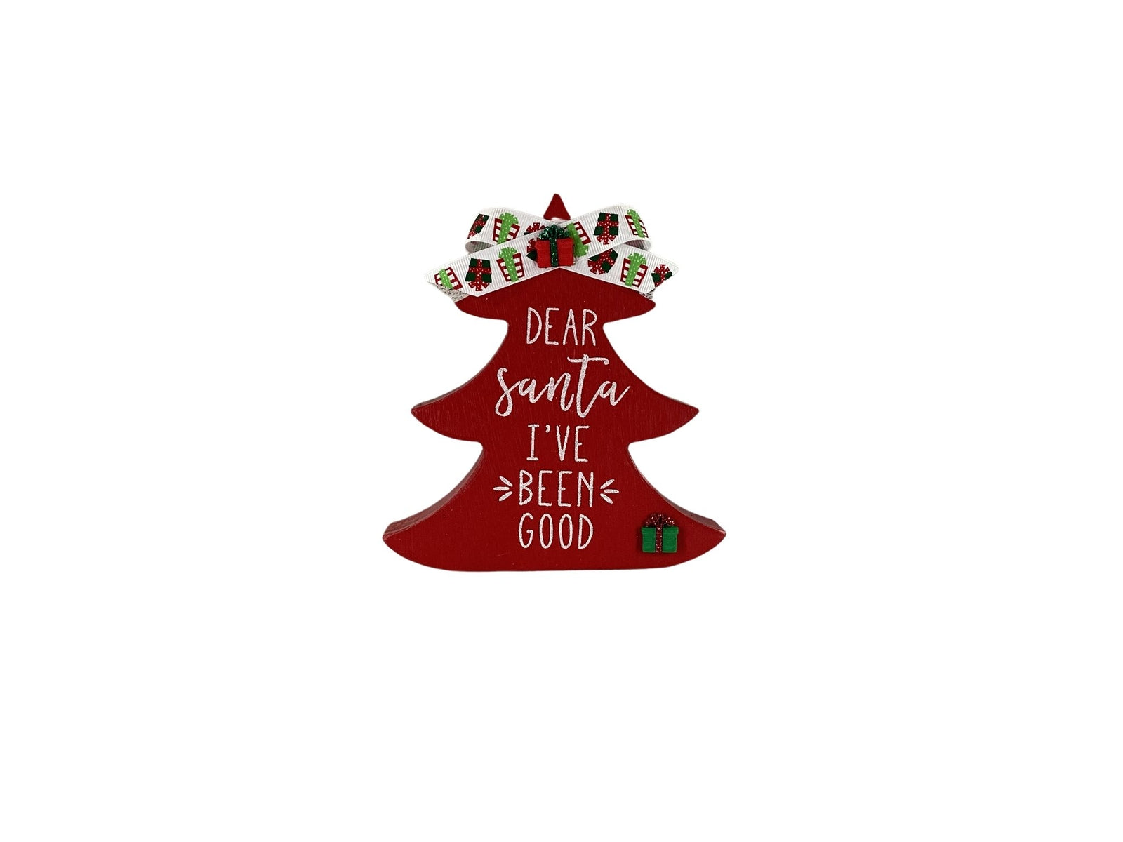 AGD Christmas Decor - Puppy Dog Santa Been Good Tier Tray 3pc Set