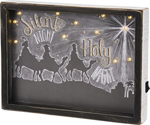 PBK Christmas Decor - Silent Holy Night Wisemen LED Light Box