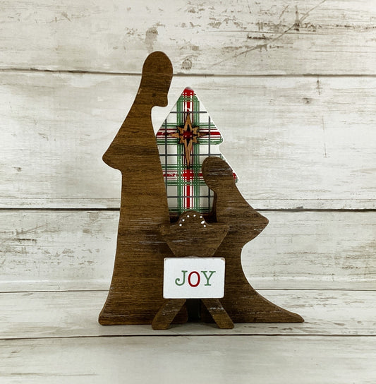 AGD Christmas Decor -  Small Joy Nativity Holy Family Manger Scene