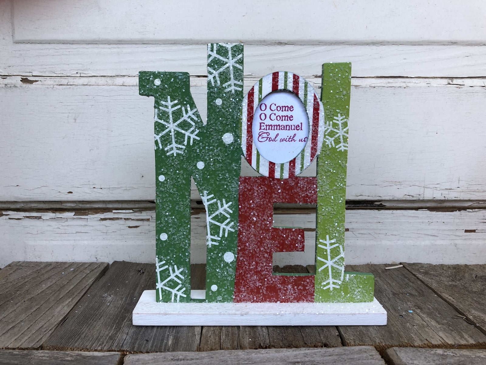 AGD Christmas Decor - Religious Peace Joy Noel Chucky Words