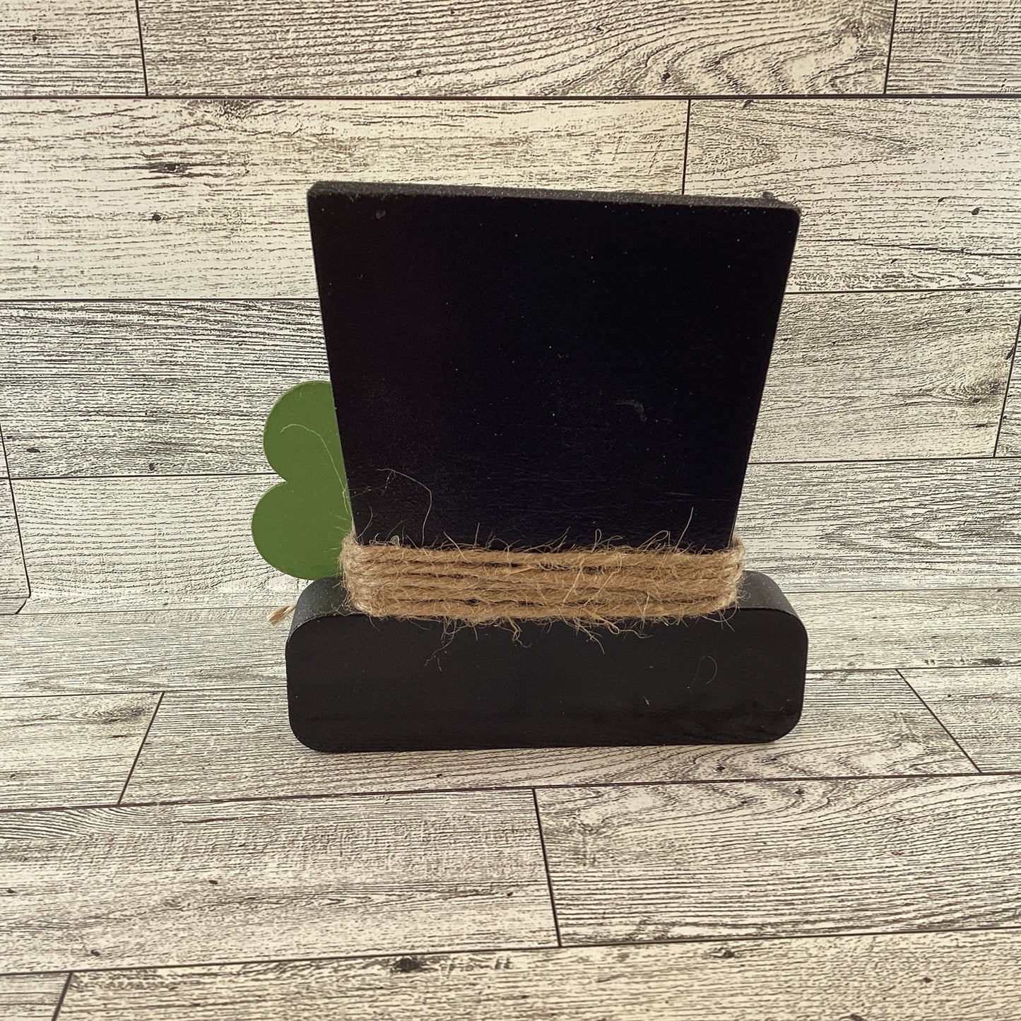 AGD Saint Patrick Decor - Kiss Me Chunky Wood Leprechaun Tophat Sitter