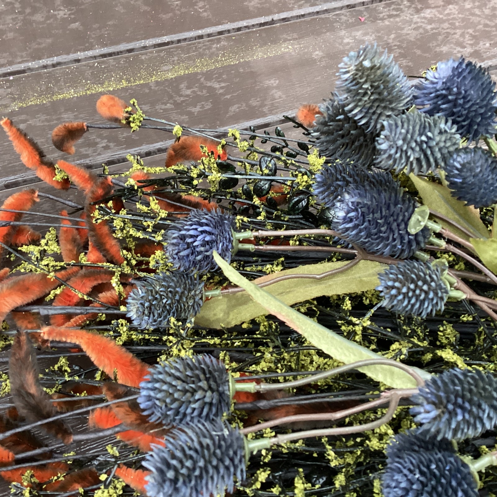 Michaels Halloween Craft Supply - Copper Heather Cattails Floral Stems 4pc