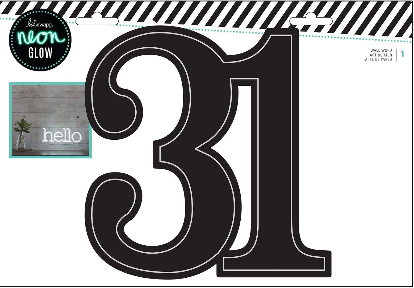 Heidi Swapp Halloween Craft - 31 Neon Light Sign & Pink Neon LED Light