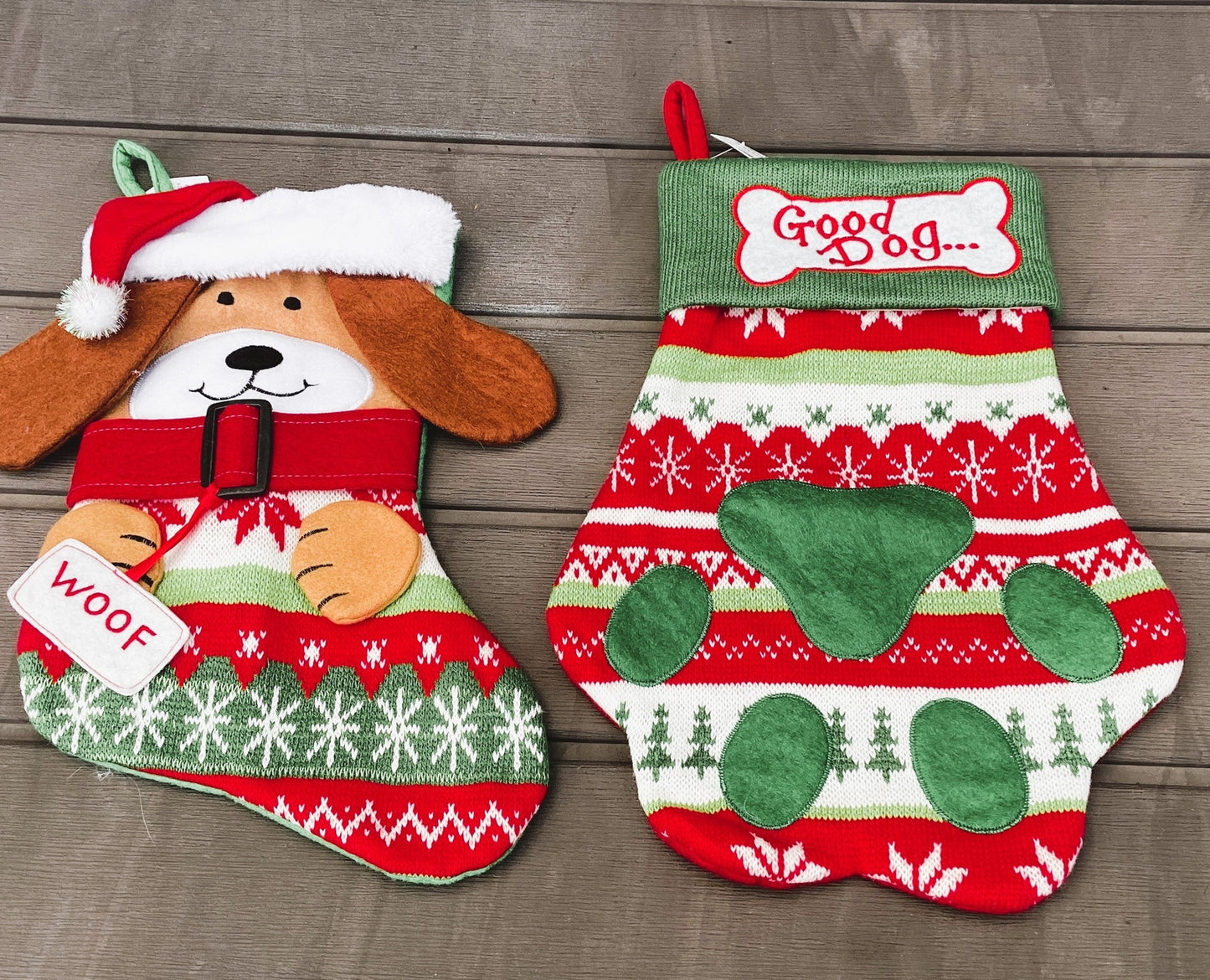 Gerson Christmas Pet Decor - Pet Kitty Cat Puppy Dog Stocking