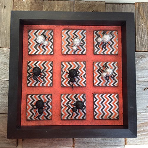AGD Halloween Decor - Spider Tic Tac Toe Board Game