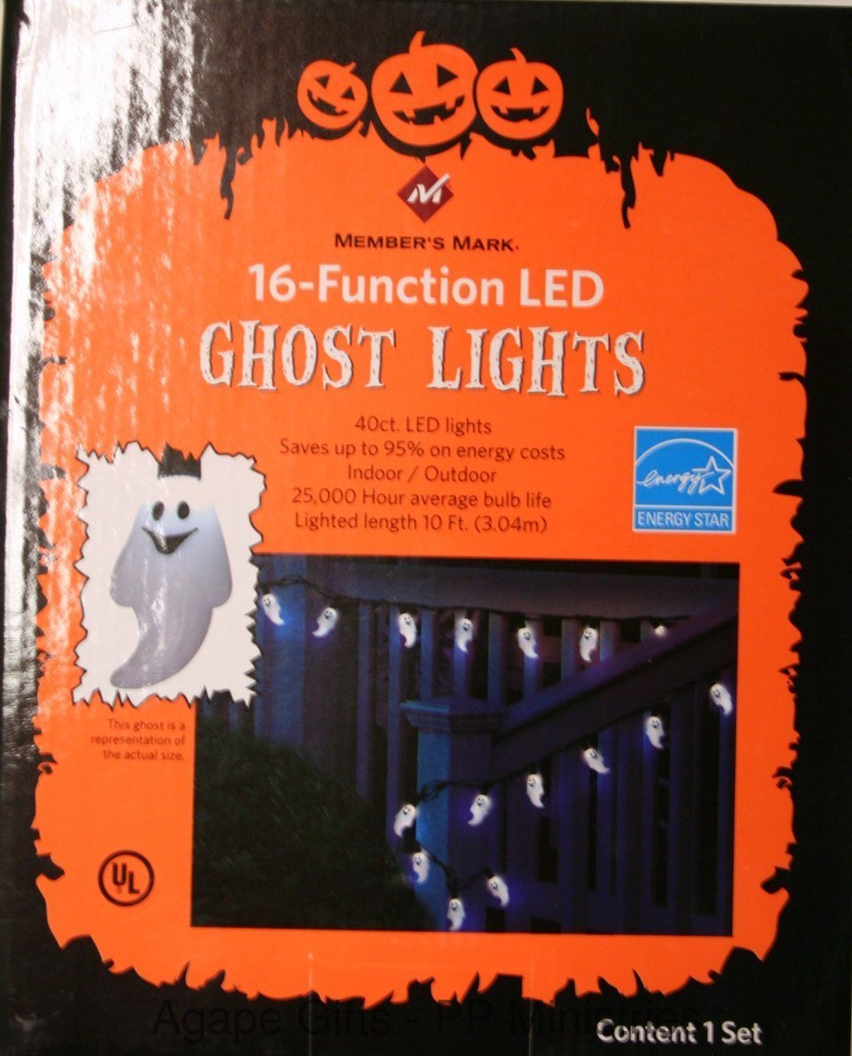 Halloween 16 Function LED Lights - Ghosts