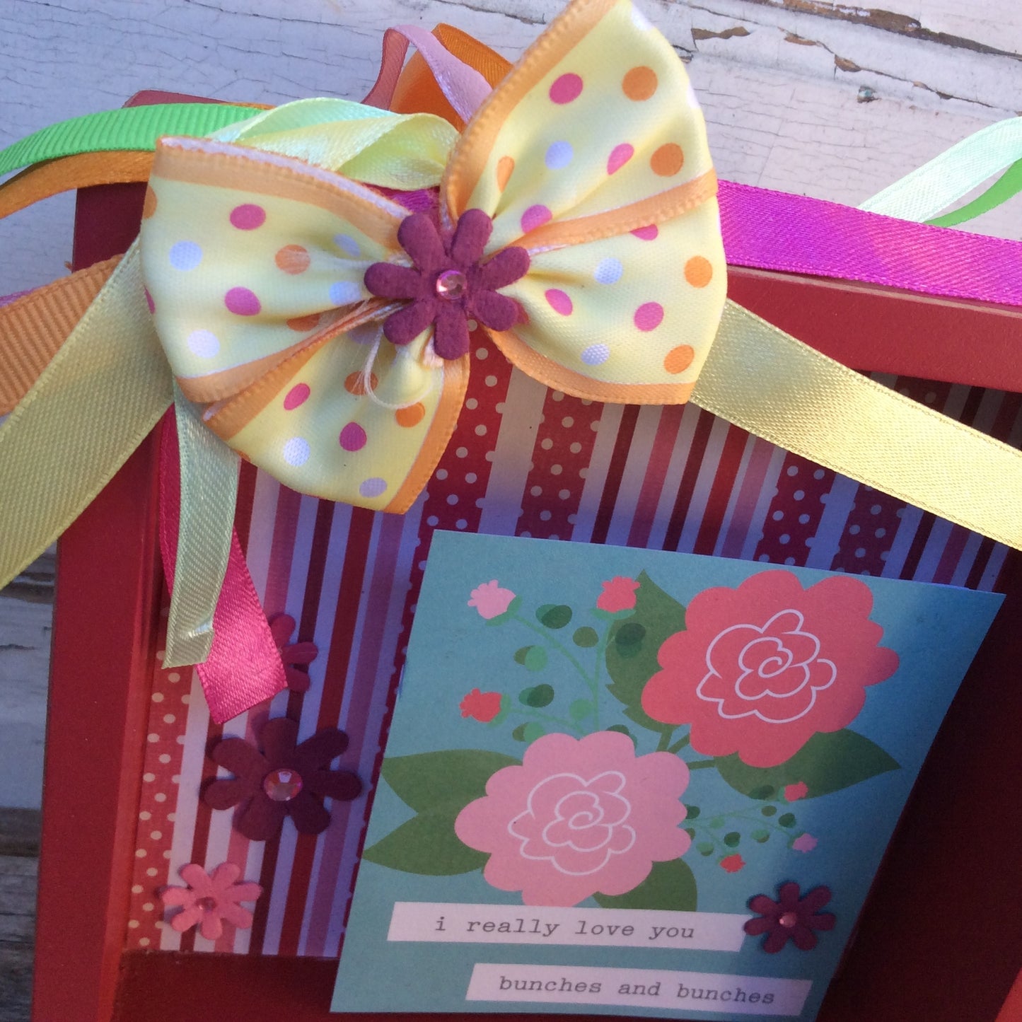 AGD Valentines Decor - I Really Love You Bunches Box Sign