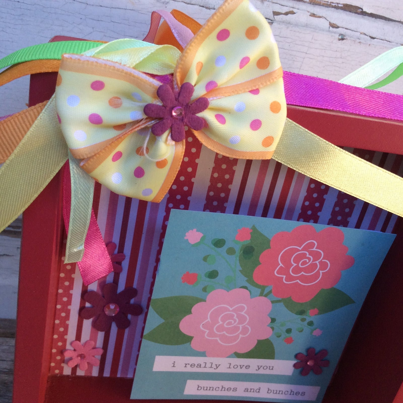 AGD Valentines Decor - I Really Love You Bunches Box Sign