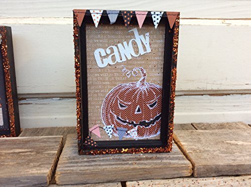 AGD Halloween Decor - Jack o Lantern CANDY - Shadow Box