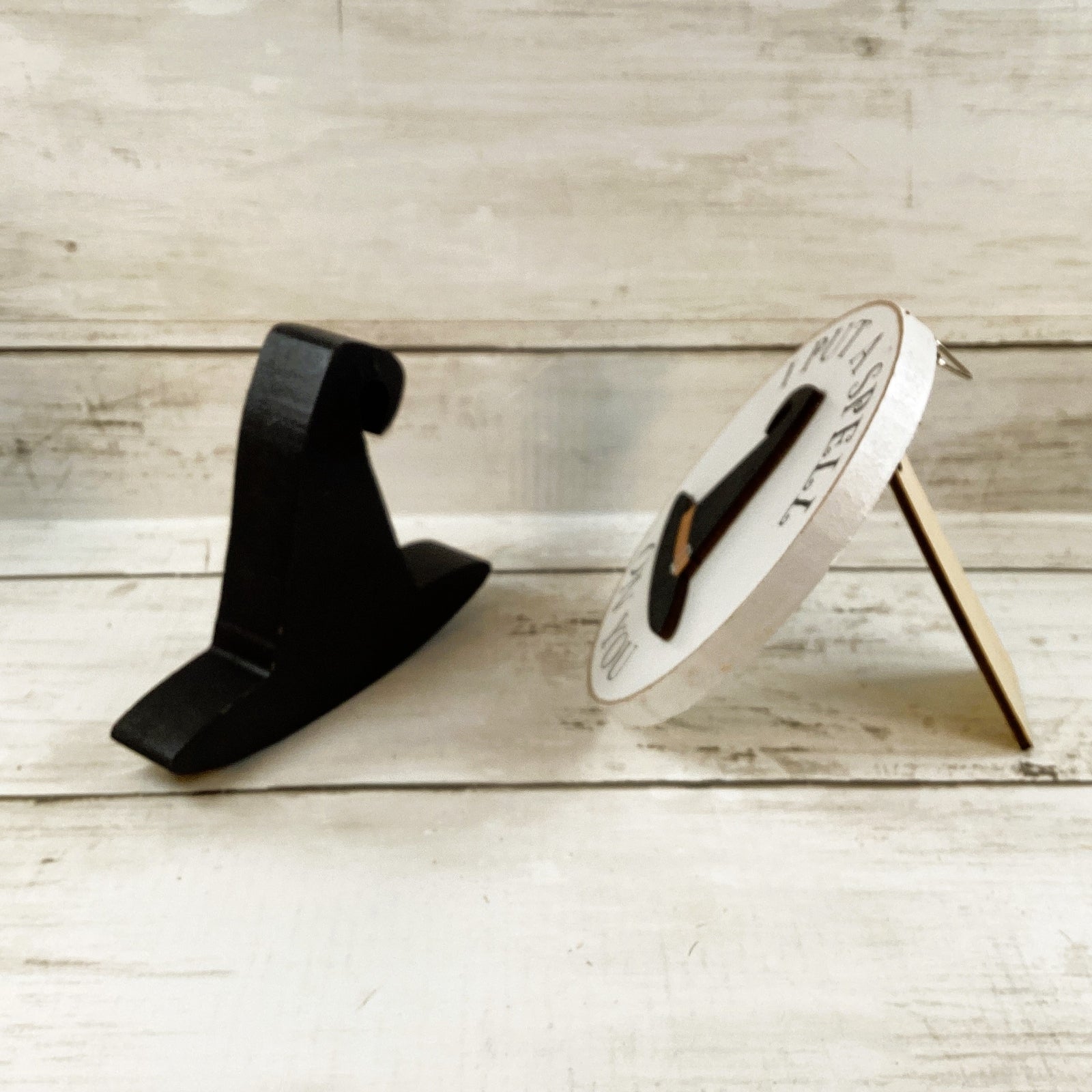 CWI Halloween Decor - Witch Hat Theme Tier Tray 2pc Set