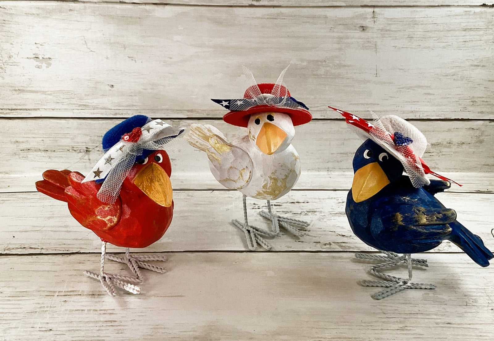 AGD Patriotic Decor - Red White Blue July 4th Judgemental Crows