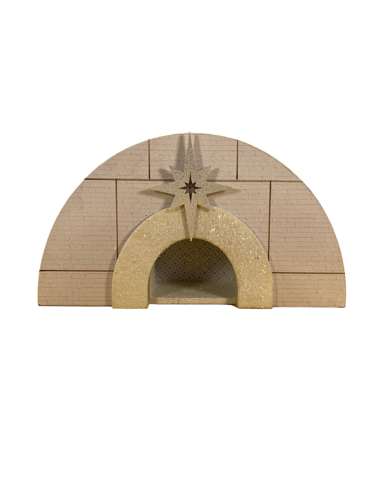 AGD  Christmas Decor - Lighted Wood Igloo Snow Stable Manger