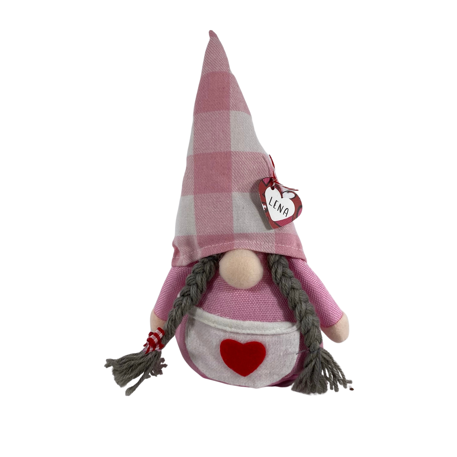 AGD Valentines Decor - Lena Fabric Gnome One Like You Box Sign 2pc