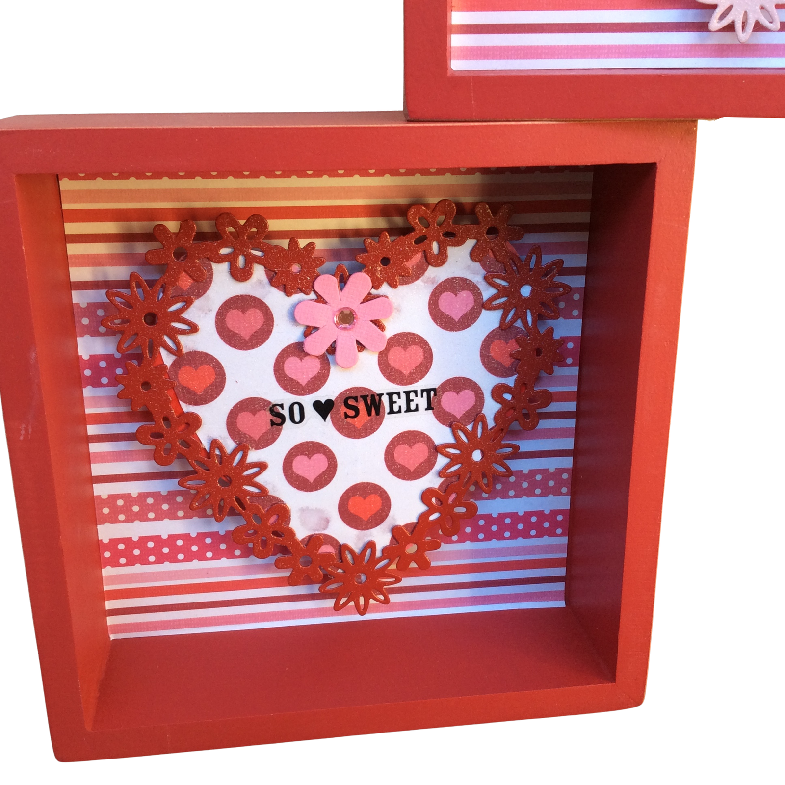 AGD Valentines Decor - Forever Truly So Sweet Collage Box Signs 3pc