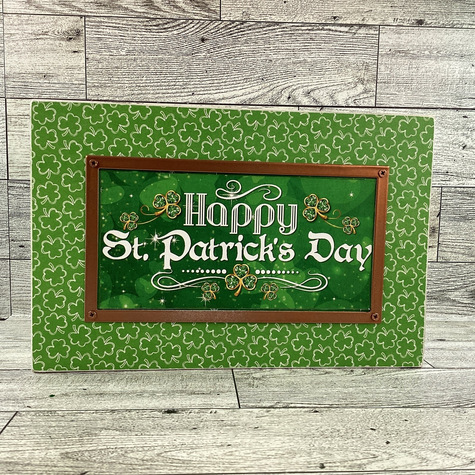 AGD St Patrick's Decor - Happy Saint Patrick's Day Frame Sign