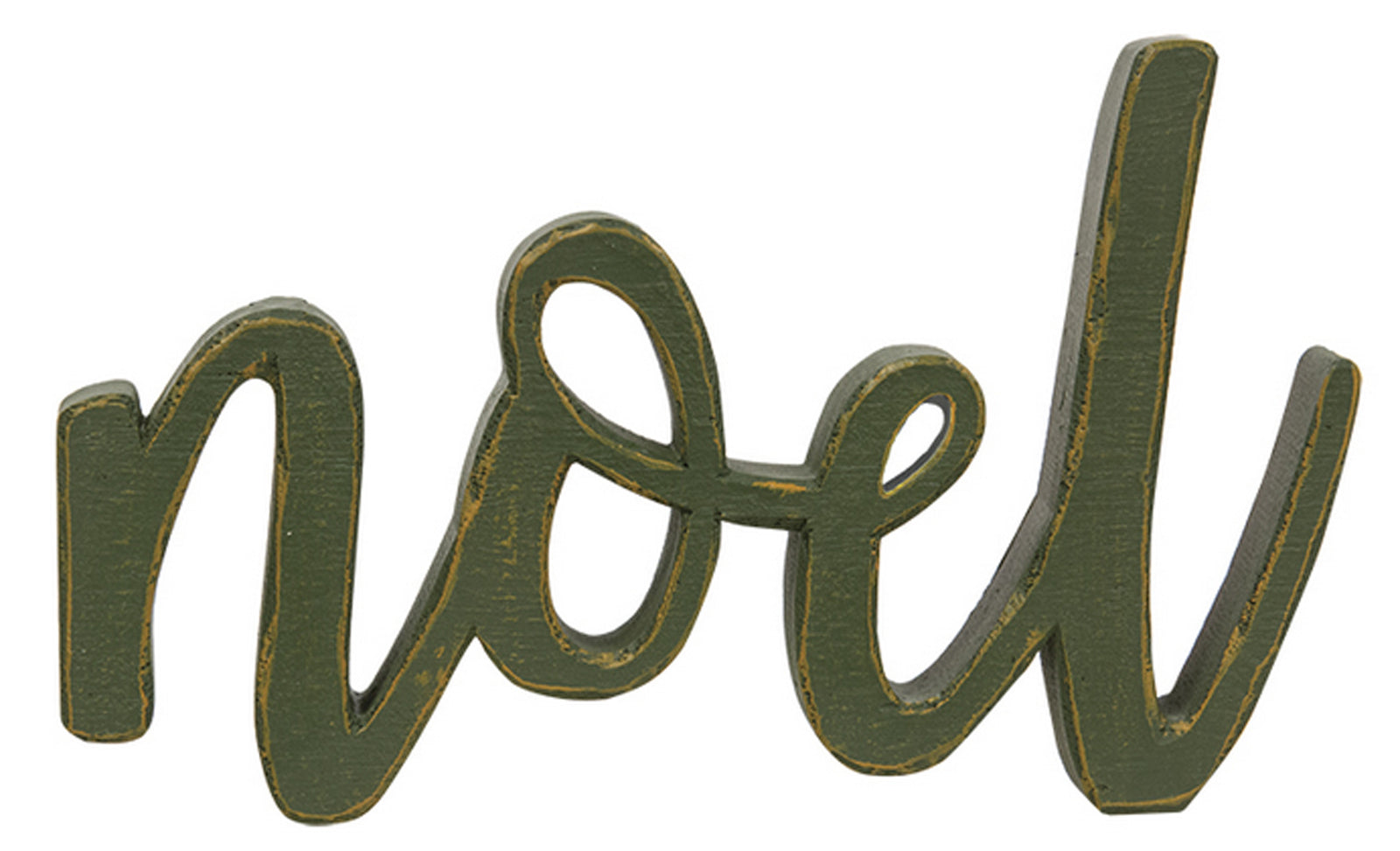 CWI Christmas Decor - Peace Joy Noel Resin Word Tabletop Sitters 3pc