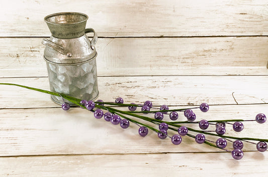 Darice Floral Supply - Lt Purple Pearl Berry Floral Spray Pick 12pc Set