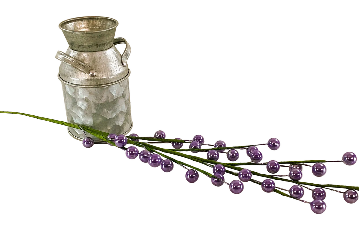 Darice Floral Supply - Lt Purple Pearl Berry Floral Spray Pick 12pc Set
