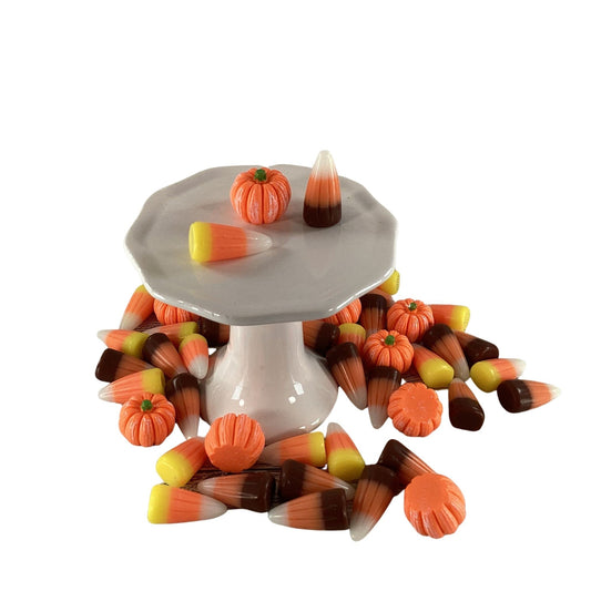 AGD Craft Supply - Artificial FAKE Resin FAKE Harvest Pumpkins Candy Corn Mix