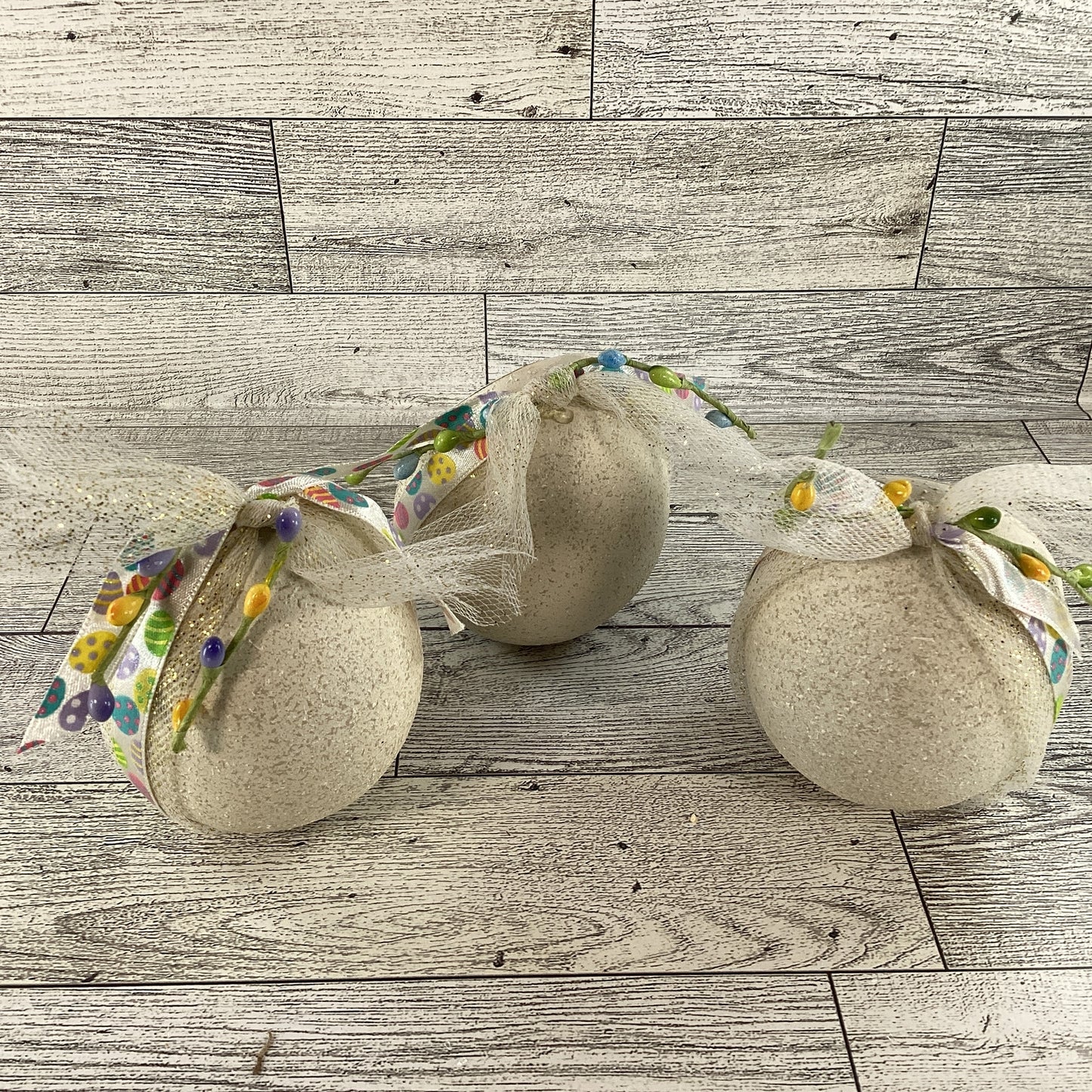 AGD Easter Decor - Cute Lambs Sheep Ceramic Eggs Tier Tray 3pc Set