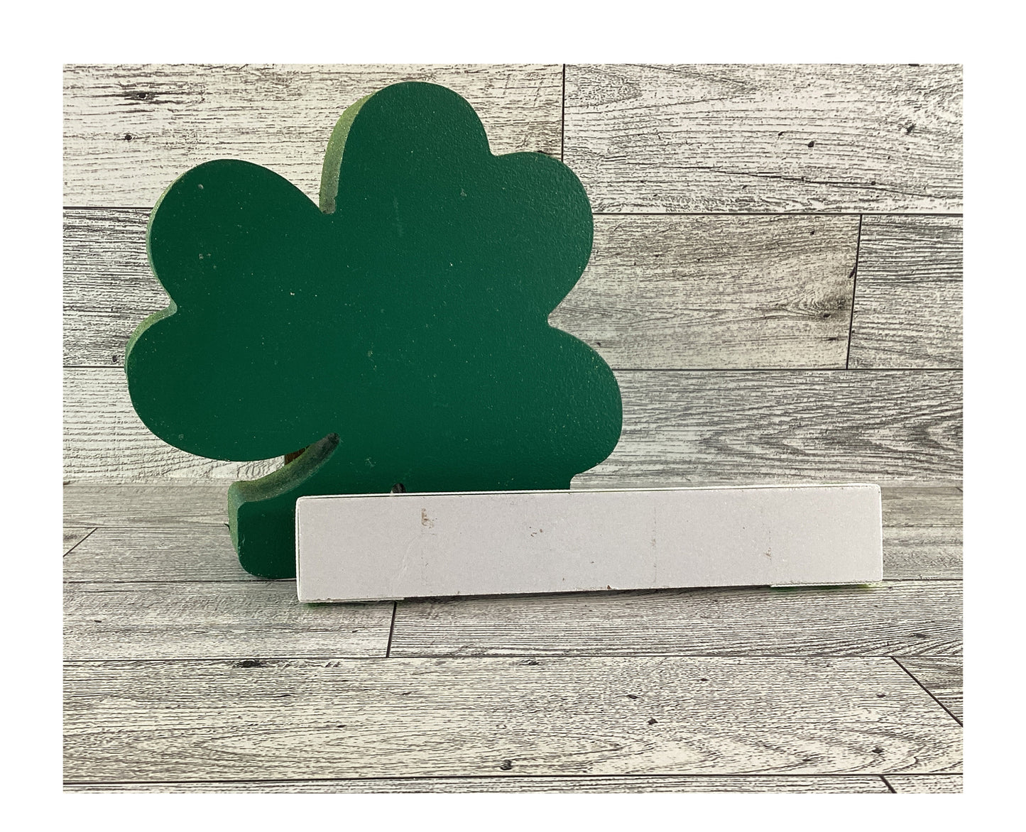 AGD St Patrick's Decor - Lucky Charm Chunky Shamrock & Sign 2pc.