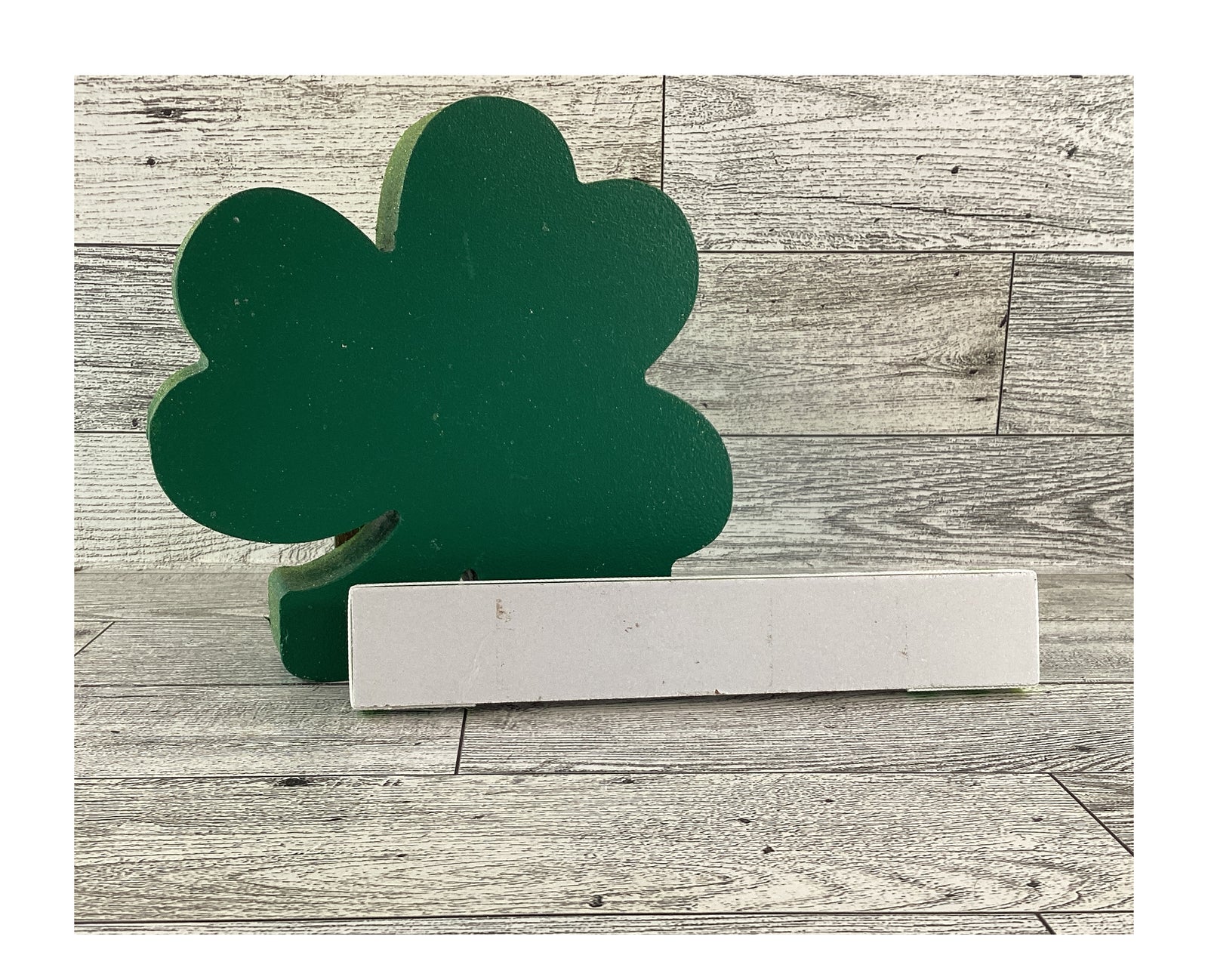 AGD St Patrick's Decor - Lucky Charm Chunky Shamrock & Sign 2pc.