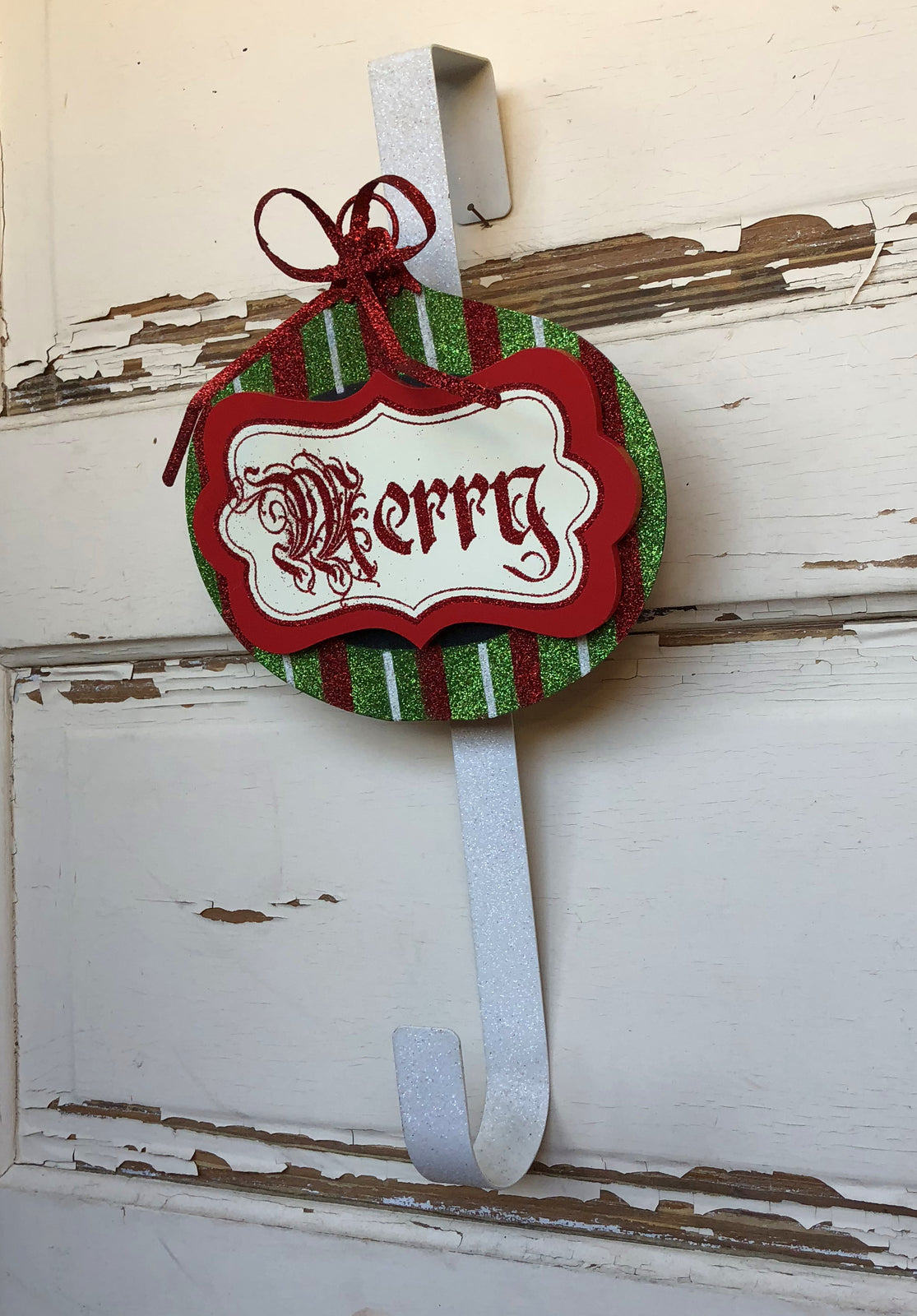 AGD Christmas Decor - Designer MERRY Bulb Wreath Door Hanger