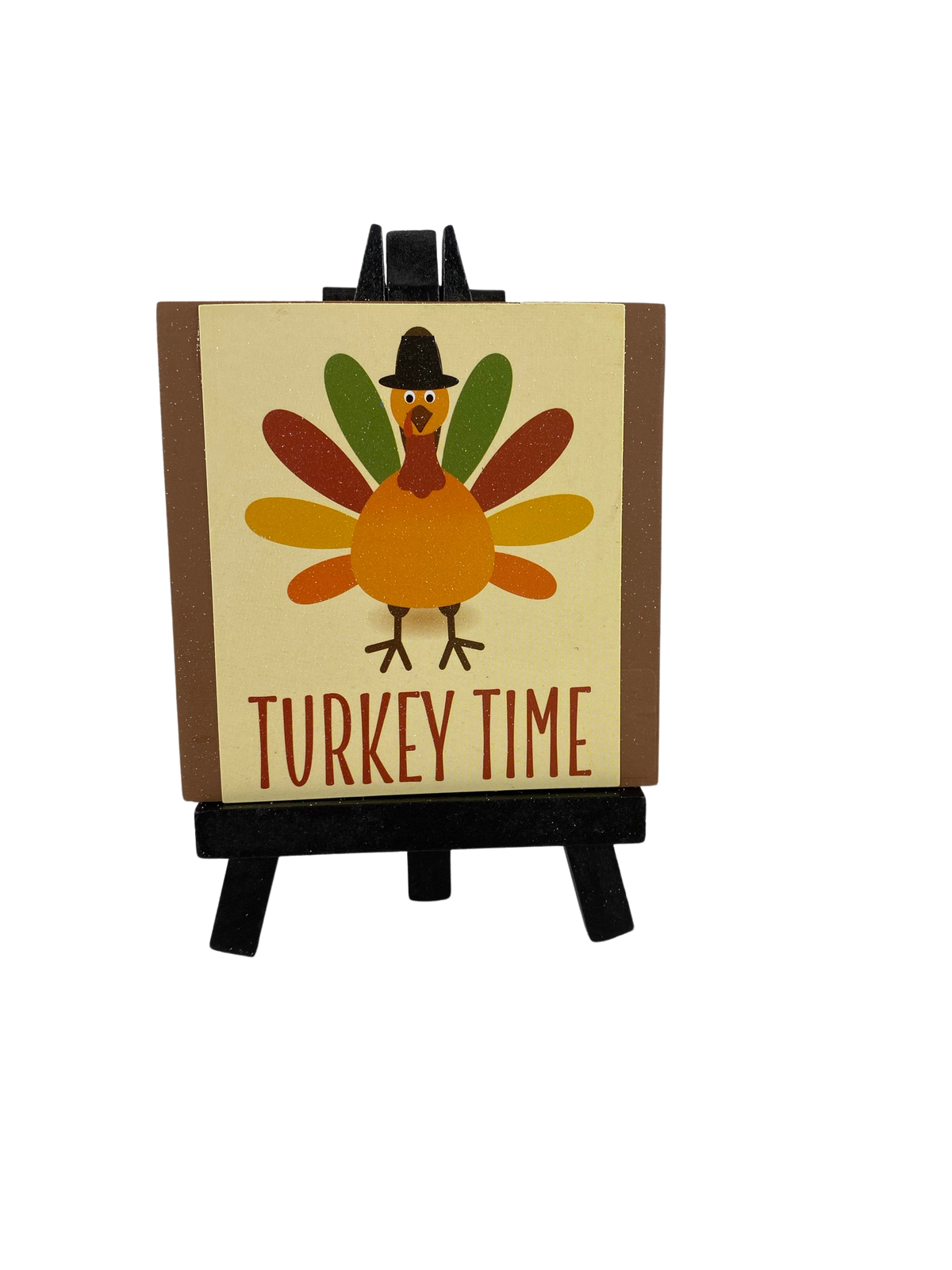 AGD Fall Decor - Fall Fun Turkey Time Reversible Easel Sign