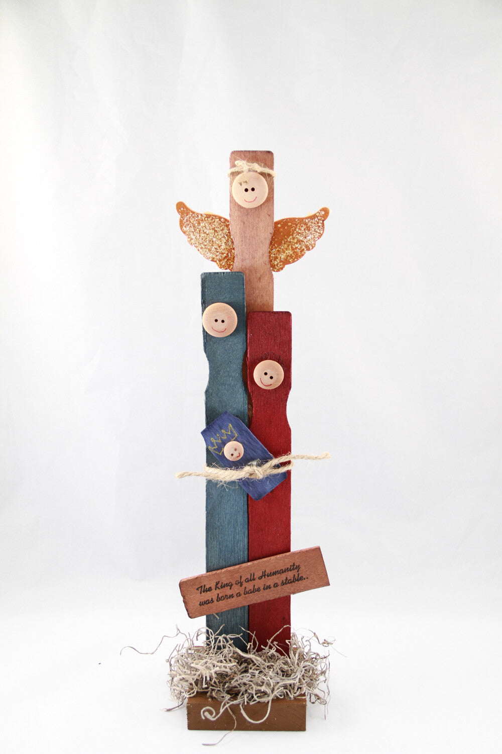 AGD CHRISTmas Decor - Prim Wood Born in a Stable #PSN-01