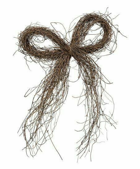 Home Decor - Farmhouse Small Angel Vine Twig Bow 6pc Set