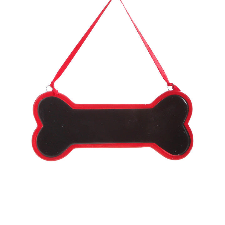 Raz Imports Christmas Decor - Chalkboard Dog Bone Ornament (2)