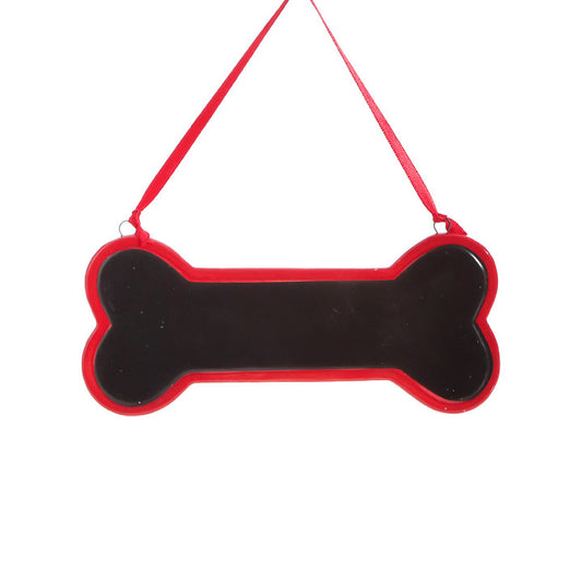 Raz Imports Christmas Decor - Chalkboard Dog Bone Ornament (2)