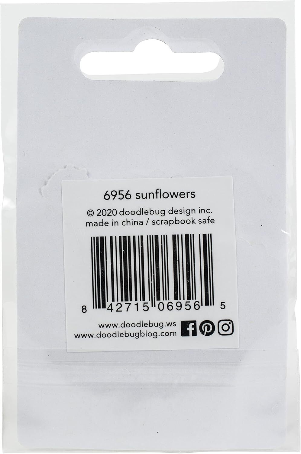 Fall Craft Supply - Doodle-pop Sunflower 3-D Embellishments 6pc Set