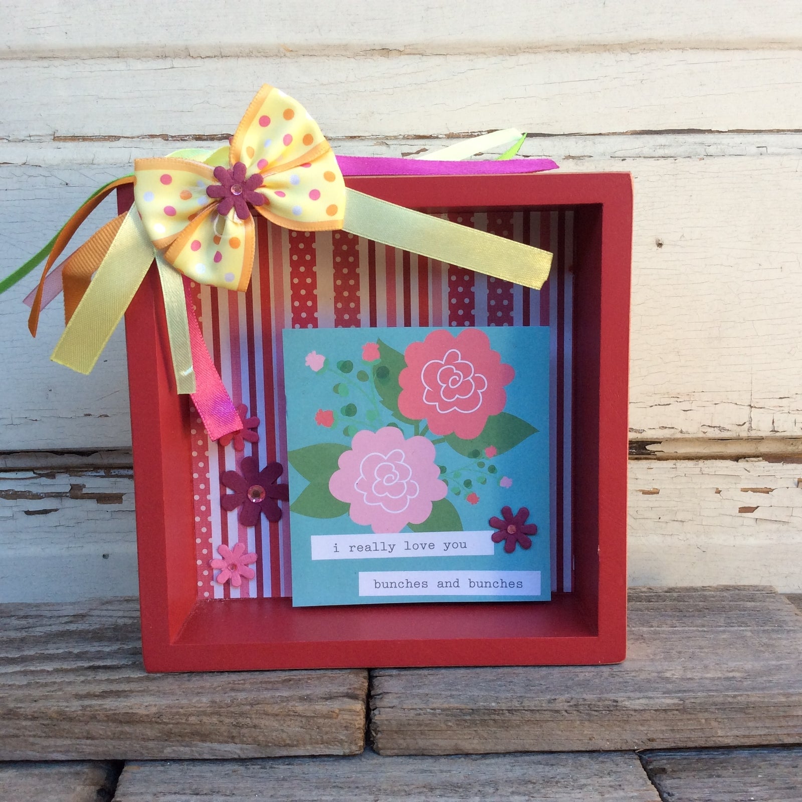 AGD Valentines Decor - I Really Love You Bunches Box Sign
