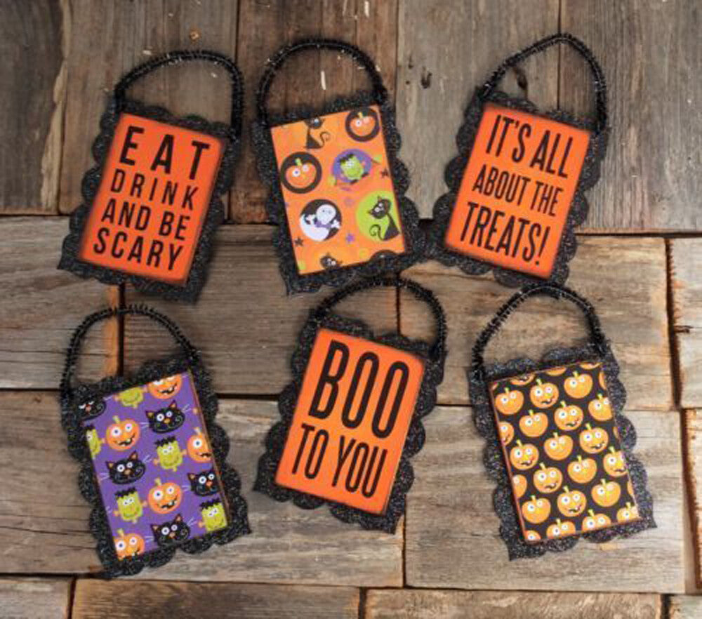 AG Designs Ornaments - Halloween Theme Boo Scary Candy 6pcs. #16OCT05