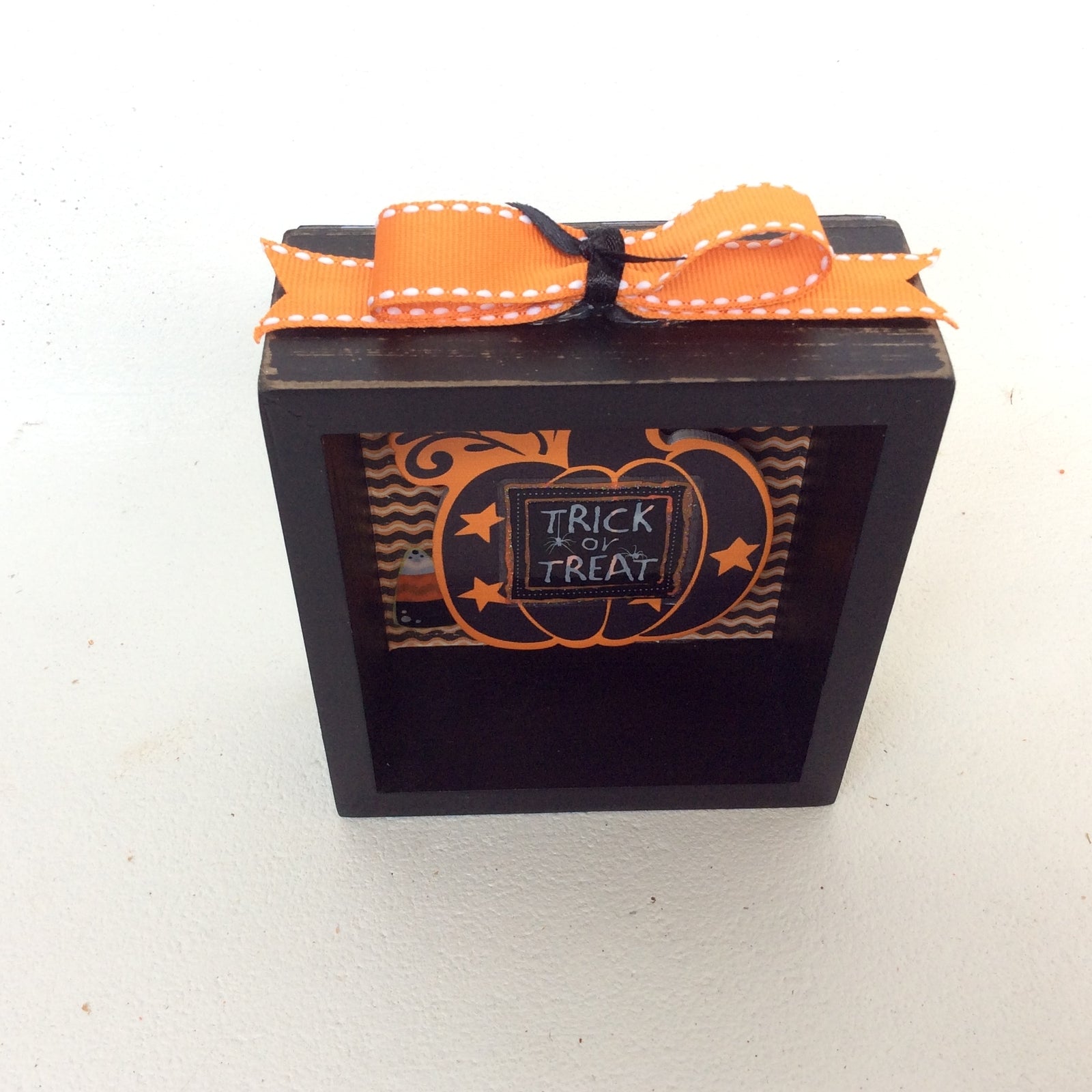 AGD Fall Decor - Whoo Loves Candy Corn Reversible Box Sign