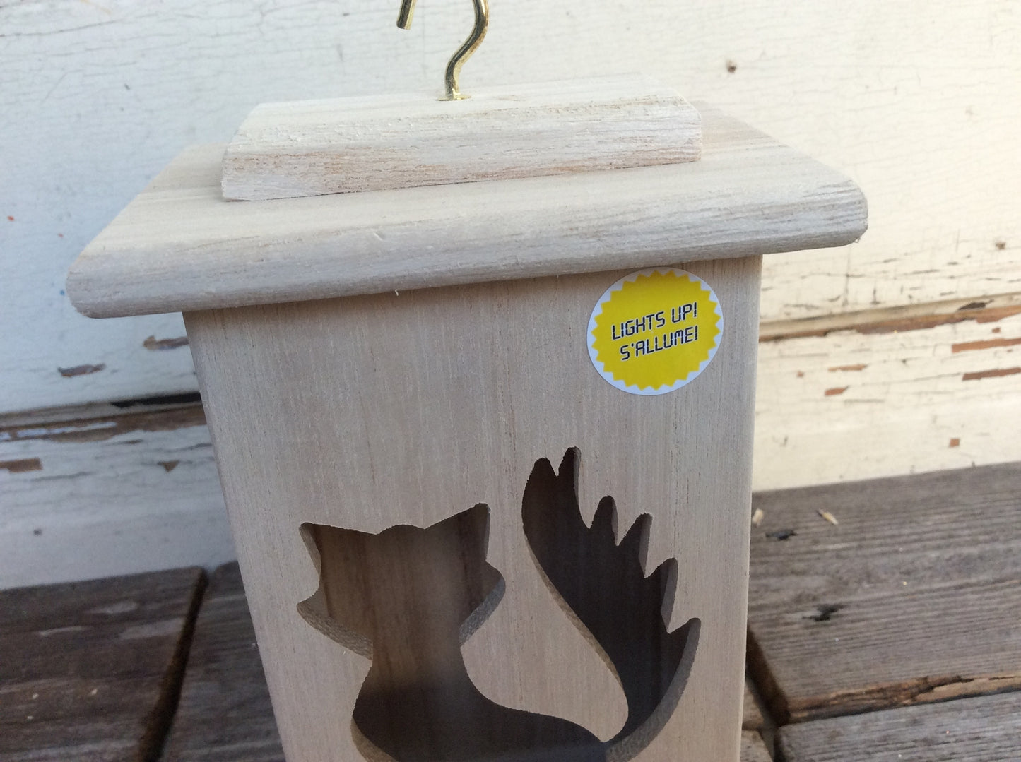 ArtMinds Halloween Decor - Wood DIY LED Cat Luminary Box