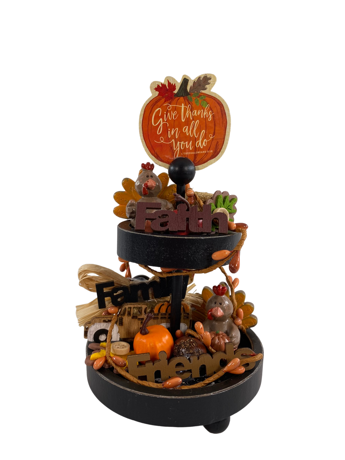 AGD Fall Decor - Small Miniature Tier Tray Complete Display